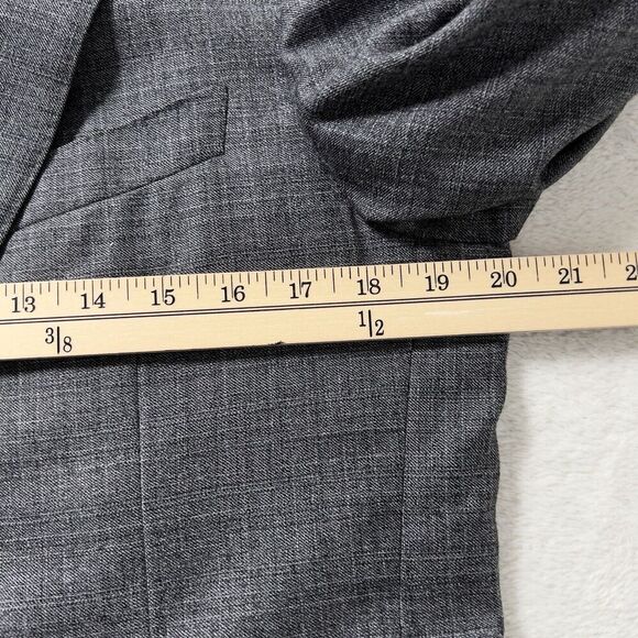 Canali Milano Wool Blazer Mens Sz 52R Gray 2 Button Single Vent - Picture 10 of 15